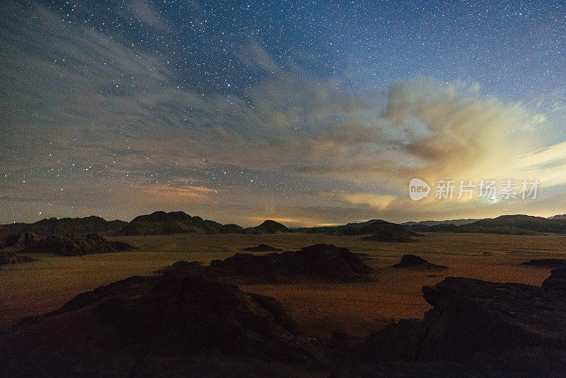 Wadi Rum沙漠夜景